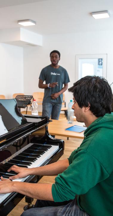 Vienna Students Practicing Music